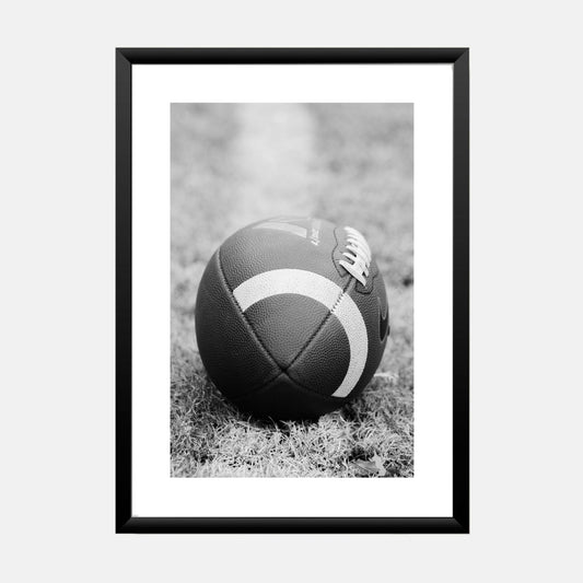 American Football DIGITAL Poster in Black & White