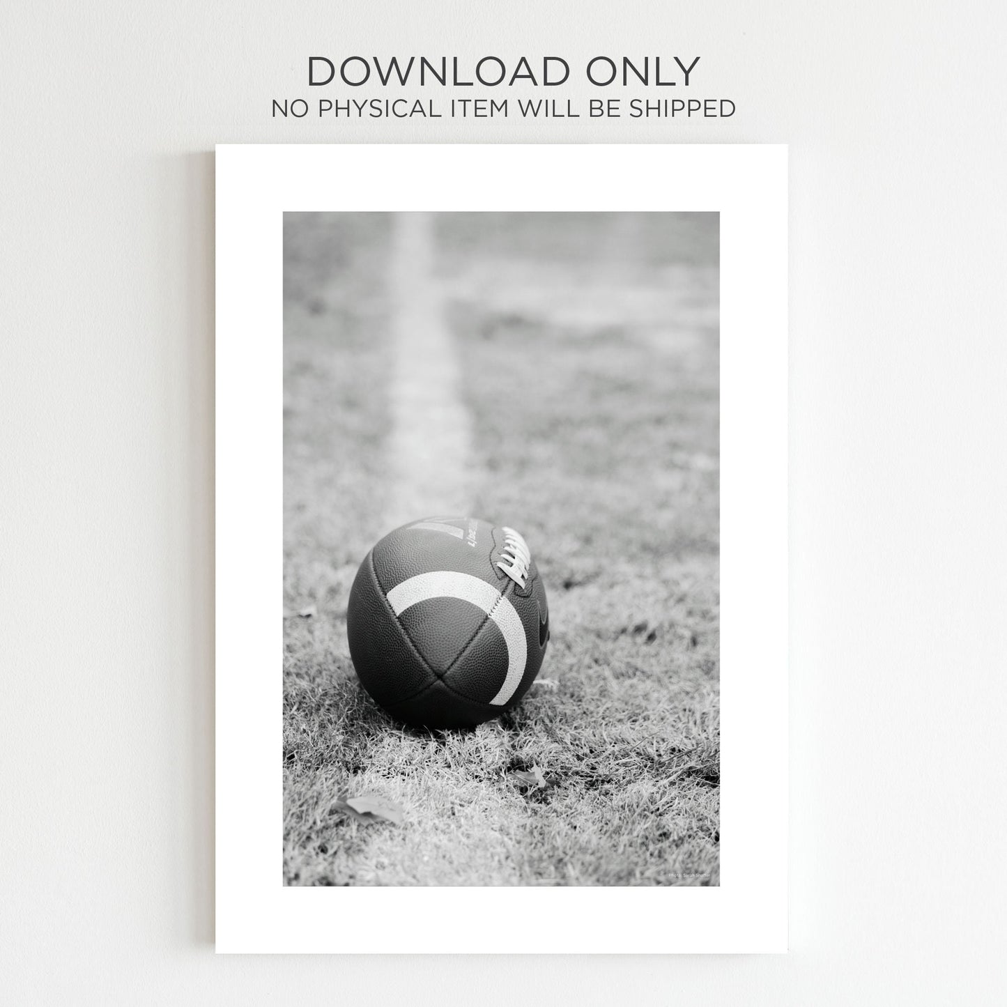 American Football Set of 3 DIGITAL Posters in Black & White