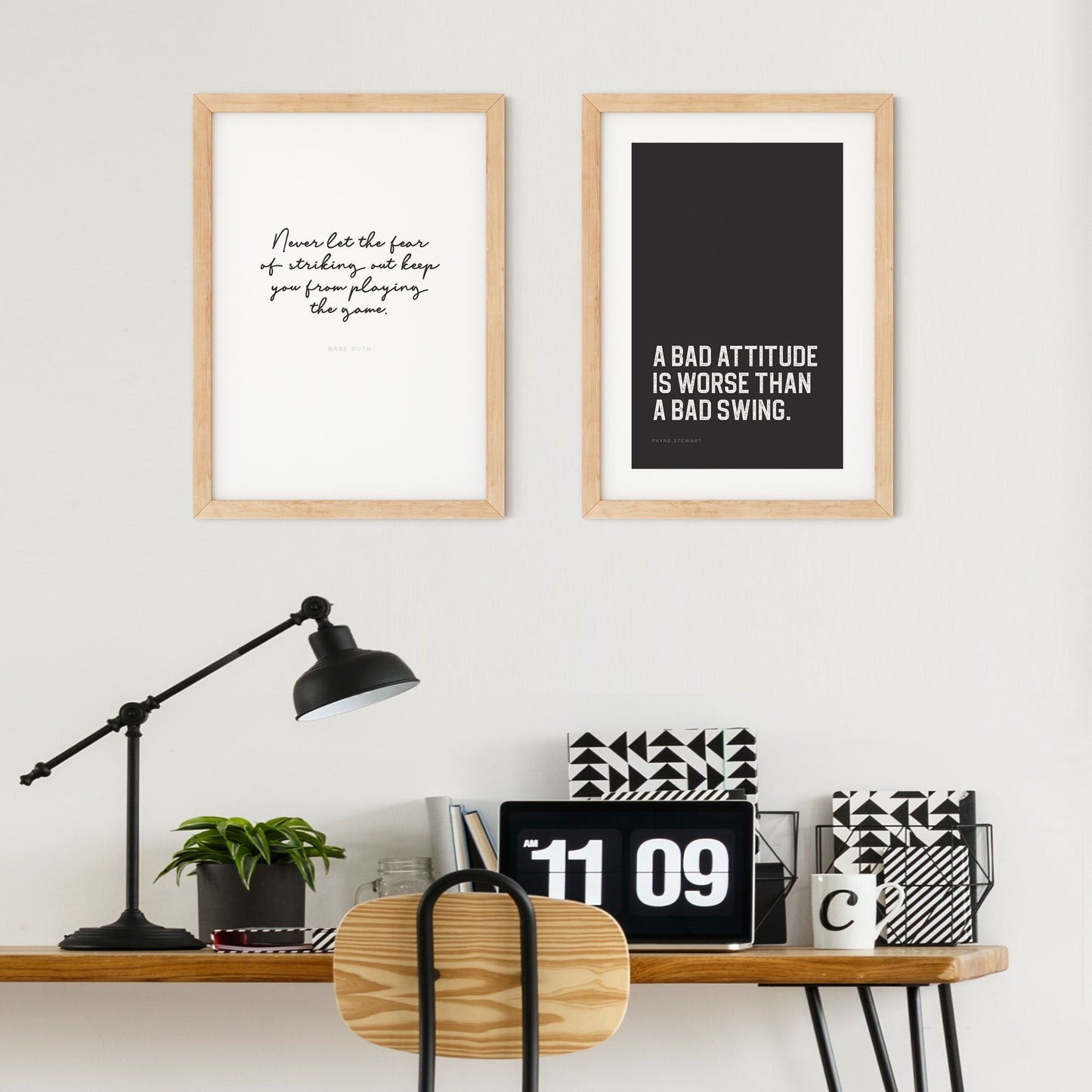 Baseball Inspired Quote DIGITAL Posters Set of 2