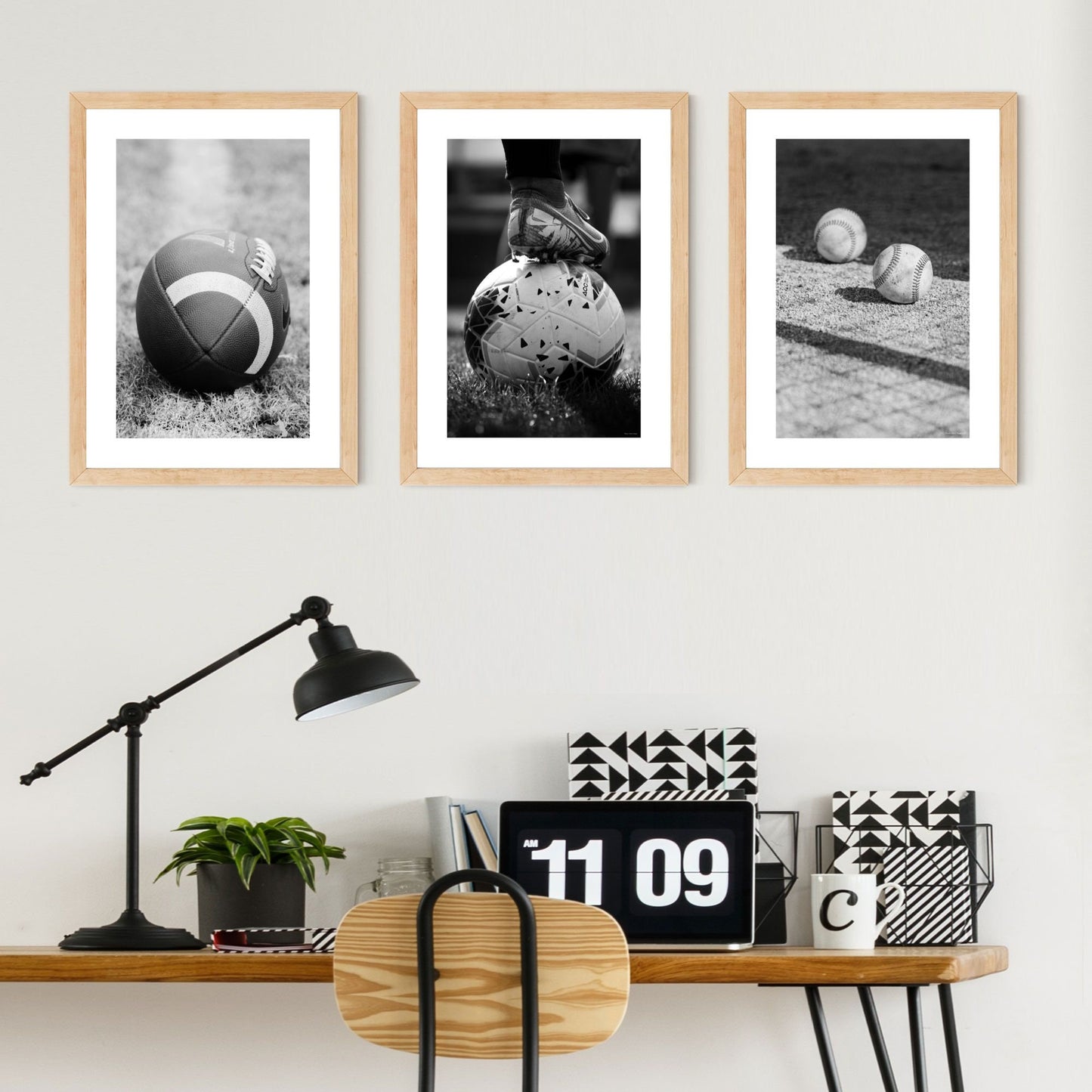 Baseball + Soccer + NFL Football Set of 3 DIGITAL Posters